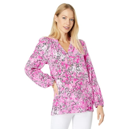 Lilly Pulitzer Elsa Top Plumeria Pink/Purposefully Pink XS | Walmart Canada