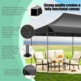thumbnail image 5 of COBIZI 10x20 Pop Up Canopy - Heavy Duty Waterproof Tent with Extended Awning,UPF 50+, Instant Set up for Outdoor Events, Weddings & Parties,Includes Roller Bag,Black, 5 of 10