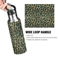 thumbnail image 4 of Yayeee 20oz Insulated Water Bottle Double Wall Stainless Steel with Flip Straw Lid, Green Leopard Print, 4 of 7