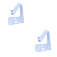 thumbnail image 2 of Destyer 1/2/3/5 Réglable Pliable Support de Téléphone Portable Support de Tablette Support Universel Blanc 2PCS, 2 of 6