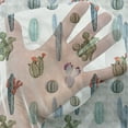 thumbnail image 3 of Cactus Tulle Curtains with Rod Pocket, Watercolor Cactus Plant Image Desert Hot Mexican South Nature Floral Image Print, Sheer Drape for Wedding Party 2 Panels, 7 Sizes, Blue and Green, by Ambesonne, 3 of 3