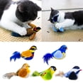 thumbnail image 2 of Interactive Cat Toy Plush Cute Toy Cute Bird Shape with Realistic Bird Sounds, 2 of 21