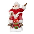 thumbnail image 4 of Kurt Adler 8.5-Inch Fabriché Santa on Sled, 4 of 7