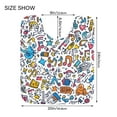 thumbnail image 5 of Yayeee Bath Rugs for Bathroom Floor Set of 2 Non Slip Fluffy Soft Absorbent Mat, Doodle Pattern, 5 of 7