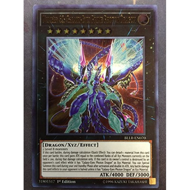 Yu Gi Oh Number 62 Galaxy Eyes Prime Photon Dragon Bllr En070 1st Edition Ultra Rare A Single Individual Card From The Yu Gi Oh Trading And By Yugioh Walmart Com Walmart Com