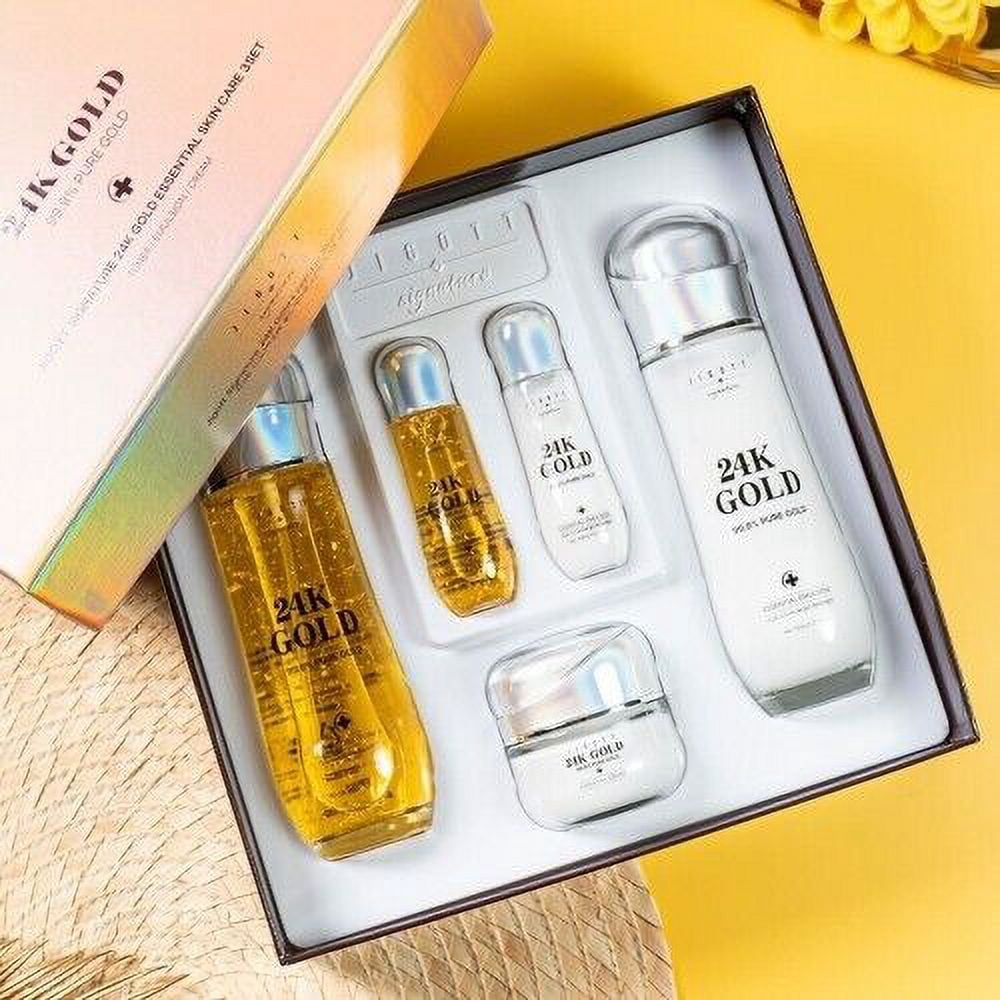 Jigott Signature 24K Gold Essential Skin Care 3 Set Toner