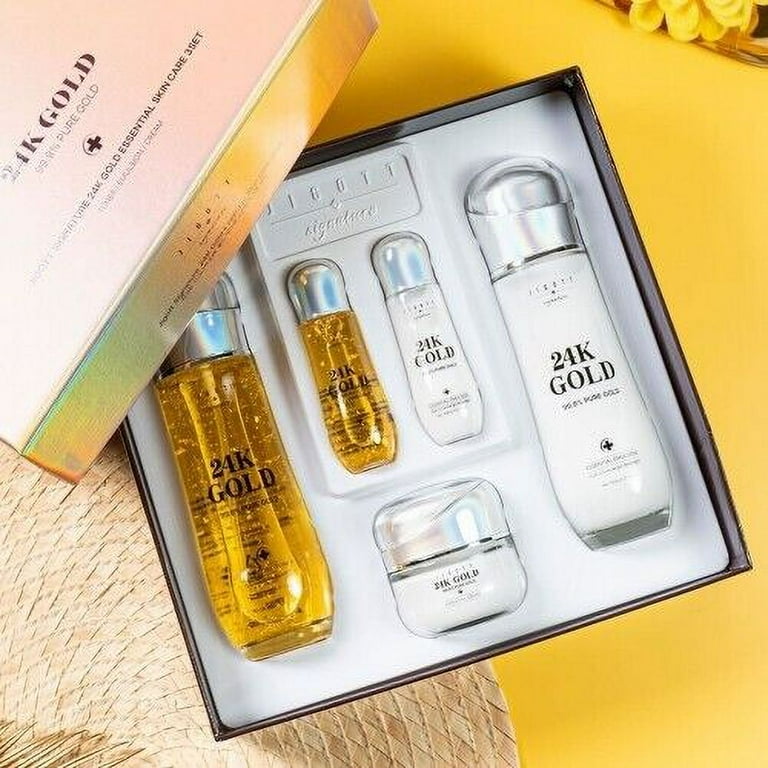 Jigott Signature 24K Gold Essential Skin Care 3 Set Toner