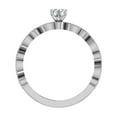 thumbnail image 3 of Circle and Marquee Marquise Round Brilliant Diamond Rings 18K White Gold 0.60 CT TW (G,VS1), 3 of 5