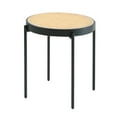 thumbnail image 4 of STARWAY End Table Round Rattan Side Table Tray Table for Sofa, Bedside and Living Room, 4 of 10