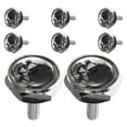 thumbnail image 1 of Miangastore 8pcs Universal Skull License Plate Screws Set Anti-Theft Decorative Fasteners For Cars Trucks And Motorcycles, 1 of 9