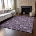 thumbnail image 6 of Addison Rugs Mayfield Washable Transitional Floral Plum Rectangle Rug, 8' x 10', 6 of 6
