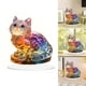 thumbnail image 2 of Vibranted Color 2D Kitten Acrylic Desk Decoration Ornament for Home and Work Office Decorations, 2 of 4