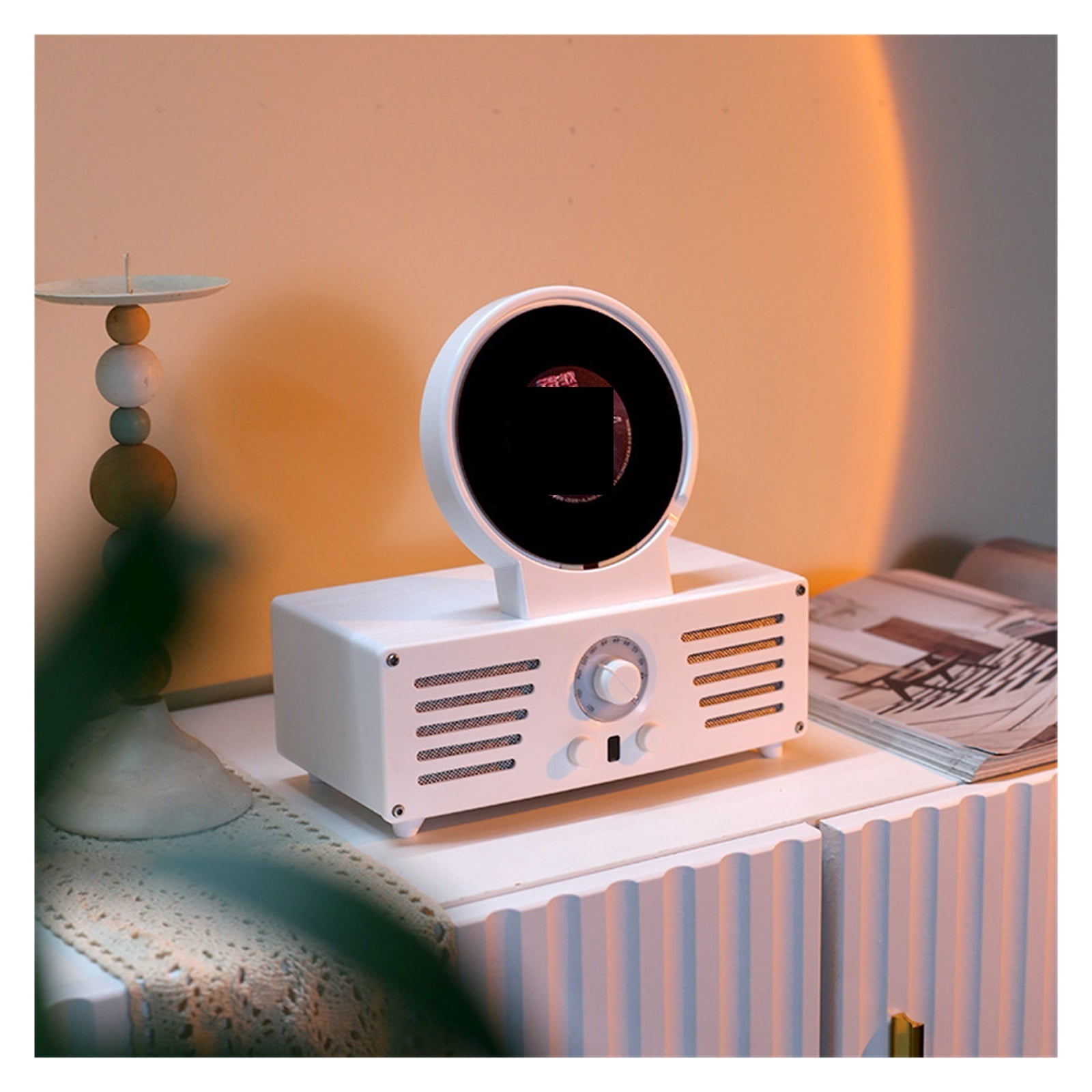 Bluetooth Retro CD Player with Projector and Radio Ideal Gift for Family and Retro Lovers