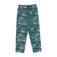 thumbnail image 4 of Naloa Modern Excavator Print Women’s Ultra-Soft Comfy Pajama Lounge Pants with Pockets & Drawstring, 4 of 8