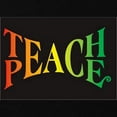 thumbnail image 3 of CafePress - Teach Peace Kids Dark T Shirt - Dark T-Shirt Kids XS-XL, 3 of 4