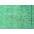 thumbnail image 1 of Ahgly Company Indoor Rectangle Abstract Turquoise Blue Modern Area Rugs, 4' x 6', 1 of 4