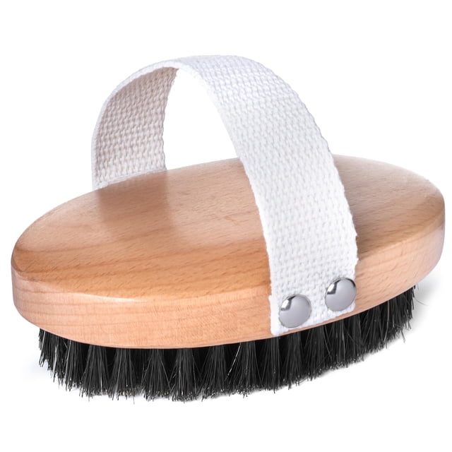 Cepillo para perros GranNaturals de cerdas suaves de jabalí con mango de madera