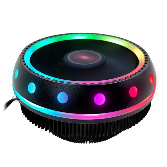 Radiador De Computadora De Escritorio, Luz Colorida, Enfriador De Cpu, Disipación De Calor, Ventilador De Aluminio De Alta Eficiencia, Ventilador Led Rgb Silencioso Scienceny EL009202-00