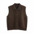 thumbnail image 1 of RKSTN Polyester Blouse en pour Femmes Mode Hiver Sans Manches Col en V Débardeur Confortable Régulier Uni Sans Manches Sans Capuche Manteaux d'Hiver pour Femmes, 1 of 3