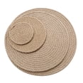 thumbnail image 2 of FUEENIRVA 1 Pc Linen Cup Insulation Pad for Teahouse Dining Table Light Brown, 2 of 8