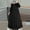 Black, variant on New Seasonal Linen Retro Casual Maxi Dress Oversized Round Neck Ruffle Hem Dress For Plus Sizes Shirt Dress Petite Maxi Dress for Short Women Long Dresses Women Long Sleeve Maxi Dresses for Women Wrap