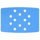 thumbnail image 1 of Cojín para silla de ducha ZHCH Diseño de perforación azul EVA cojín portátil para taburete de ducha, 1 of 5