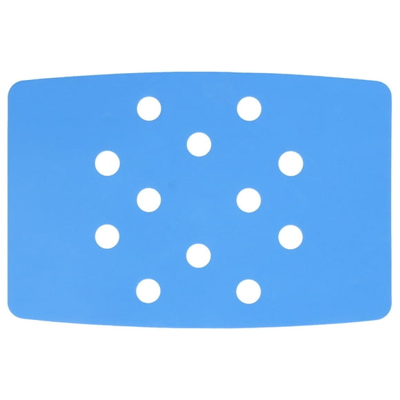 Cojín azul portátil de la silla de ducha de EVA con diseño de la perforación