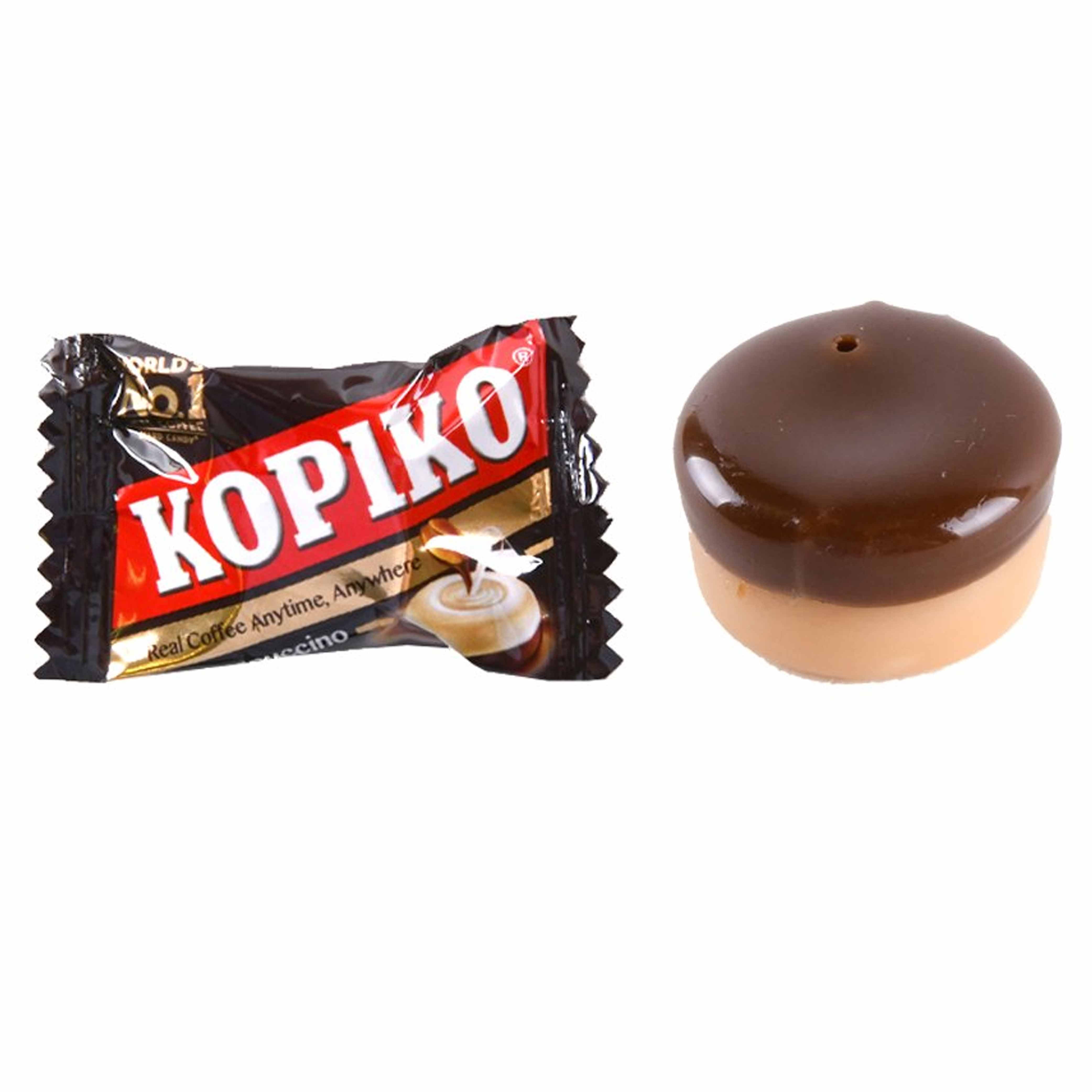 6 Bags Kopiko Real Coffee Cappuccino Hard Candy Rich Flavor Candies Sucker Treat