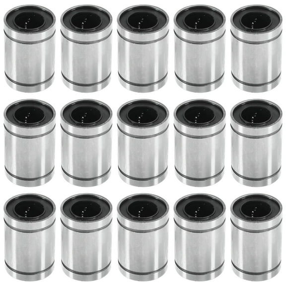LM12UU Linear Ball Bearing 12mm Sealed for CNC, 3D Printer - High Precision, Low Friction, Aluminum Alloy (15 Pcs)