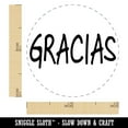 thumbnail image 2 of Gracias Thank You Spanish Fun Text Self-Inking Rubber Stamp Ink Stamper - Blue Ink - Mini 1/2 Inch, 2 of 7