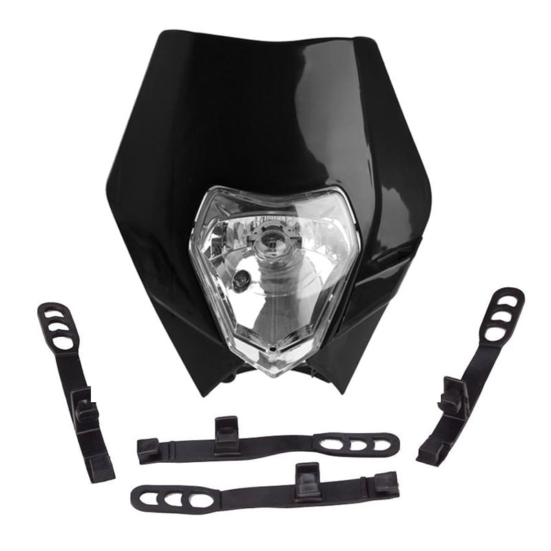 Head Light Moto Universal Bike Head Light Dirt Motocross Couvercle De Protection Pour Ktm Supermoto Phare Sx Exc Xcf Lampe Frontale