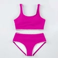 thumbnail image 3 of Shadoumai Girls Two Piece Swimsuits For Kids Teen Bikini With Adjustable Ties And UPF Sun, 3 of 5