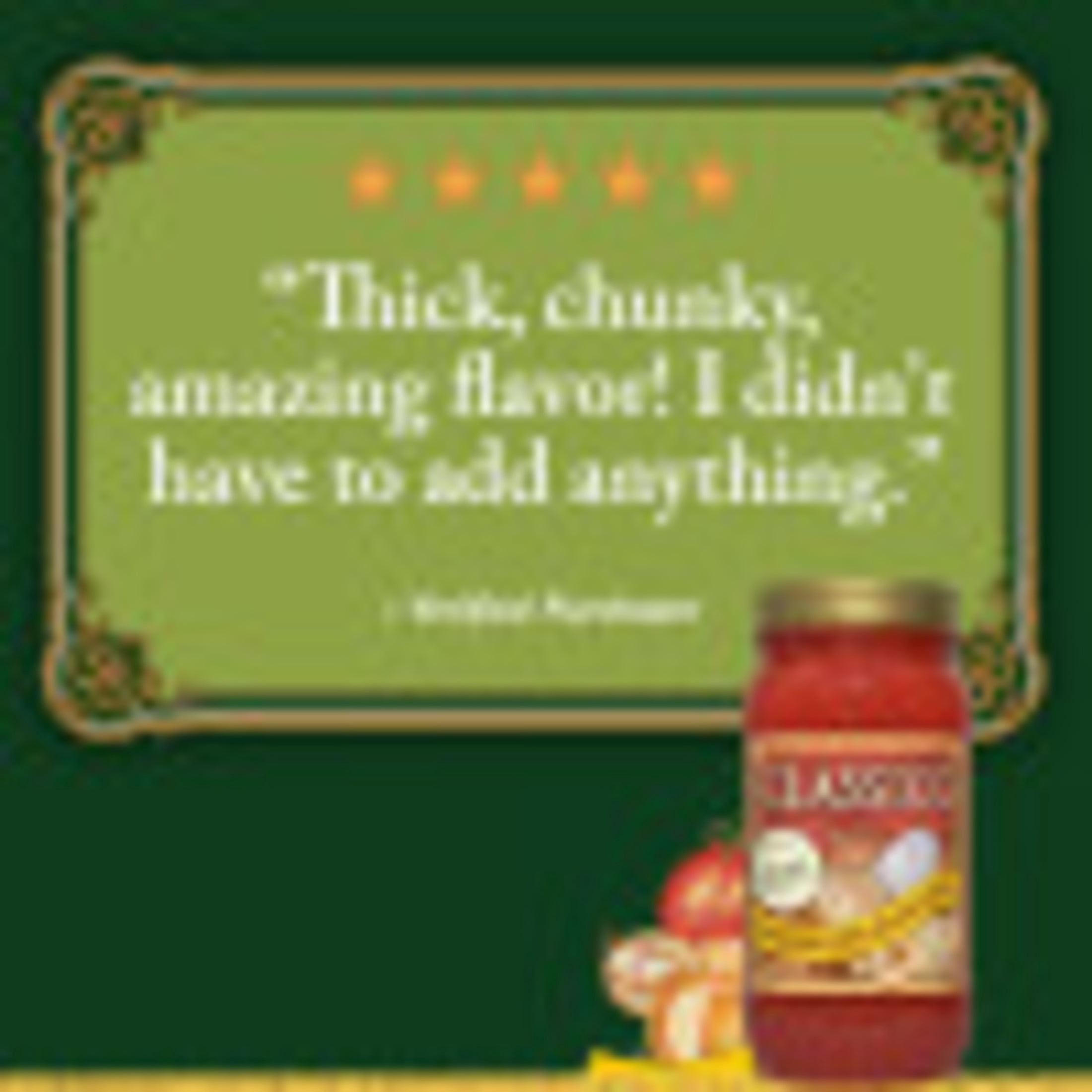 Classico Caramelized Onion & Roasted Garlic Pasta Sauce, 24 oz Jar