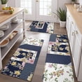 thumbnail image 2 of Pioneer Flower Floral Print Pattern Kitchen Rugs Sets Of 3,Kitchen Runner Rugs Non Skid Washable,Decorative Kitchen Floor Mats for Kitchen,Sink,Laundry,17"x30"+ 17"x47" + 17"x59", 2 of 6