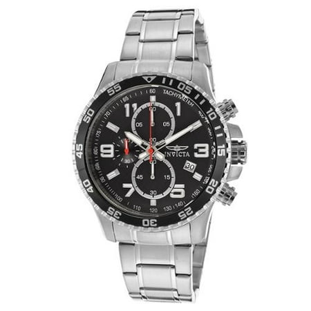 Invicta 14875 Men's Specialty Chronograph Black Textured Dial Stainless Steel Watch