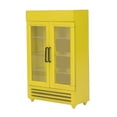 thumbnail image 4 of Dollhouse Refrigerator, Safe Easy To Store Double Door Wood Dollhouse Fridge Simulation Exquisite Workmanship Portable  For 1:12 Dollhouse White,Yellow,Black,Blue,Red, 4 of 8