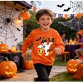 thumbnail image 3 of TBBCWWQY Kids Halloween Sweatshirt Ghost Pumpkin BOO Trick or Treat Pullover Boys Girls Crewneck Long Sleeve Shirt Tops Age 8T, 3 of 7
