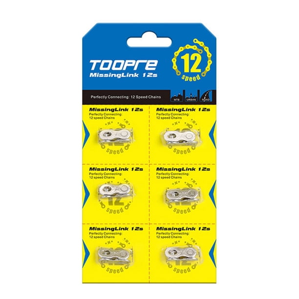 Enlaces Maestros Bicicleta 6 pares de conectores de eslabones de cadena de bicicleta MTB Road Bike Quick Master Links (12S)