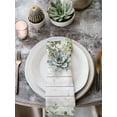 thumbnail image 2 of Sage Green Eucalyptus Leaves Cloth Napkins Set of 6 Reusable Dinner Napkins, Summer Botanical Weeping Wooden Cocktail Napkin Washable Table Napkins for Wedding/Holiday Party/Baby Shower 20"x20", 2 of 7