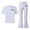 C636/White, variant on XIYON Girls Clothes Bow Print Short Sleeve Top and Flared Pants 2 Piece Outfit Set for Kids