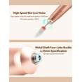 thumbnail image 5 of Professional Electric Nail Drill Machine Rechargeable Electric Nail File 35000 RPM Nail Drill Kit with 6 Bits and Sanding Bands Portable Manicure Set Cordless, 5 of 5