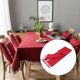 thumbnail image 3 of Paño de Mesa, Cubierta Protectora Cubierta de Mesa Paño de Mesa de Comedor para Banquete de Vacaciones Celebración Festival Cocina , Rojo perfecl Manteles, 3 of 8