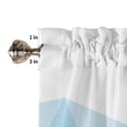 thumbnail image 6 of Geometric Mosaic Triangle Blue Curtain Home Decoration Living Room Short Curtains Window Treatments For Kitchen Bedroom, 6 of 6