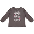 thumbnail image 3 of Inktastic Biking Gifts Bicycle Silhouette Girls Long Sleeve Toddler T-Shirt, 3 of 5