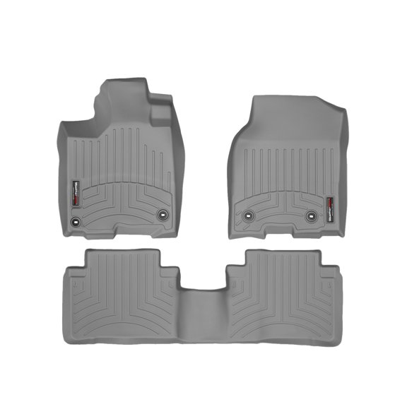 WeatherTech Custom Fit FloorLiners compatible with 2013-2015 Acura RDX - 1st & 2nd Row, Grey