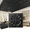 Black, variant on Yeslife 12-Pack 2 ft x 2 ft PVC Drop Ceiling Tiles, Vintage 3D Embossed Decorative Panels, Waterproof, Glue-up, Black, 48 sq ft