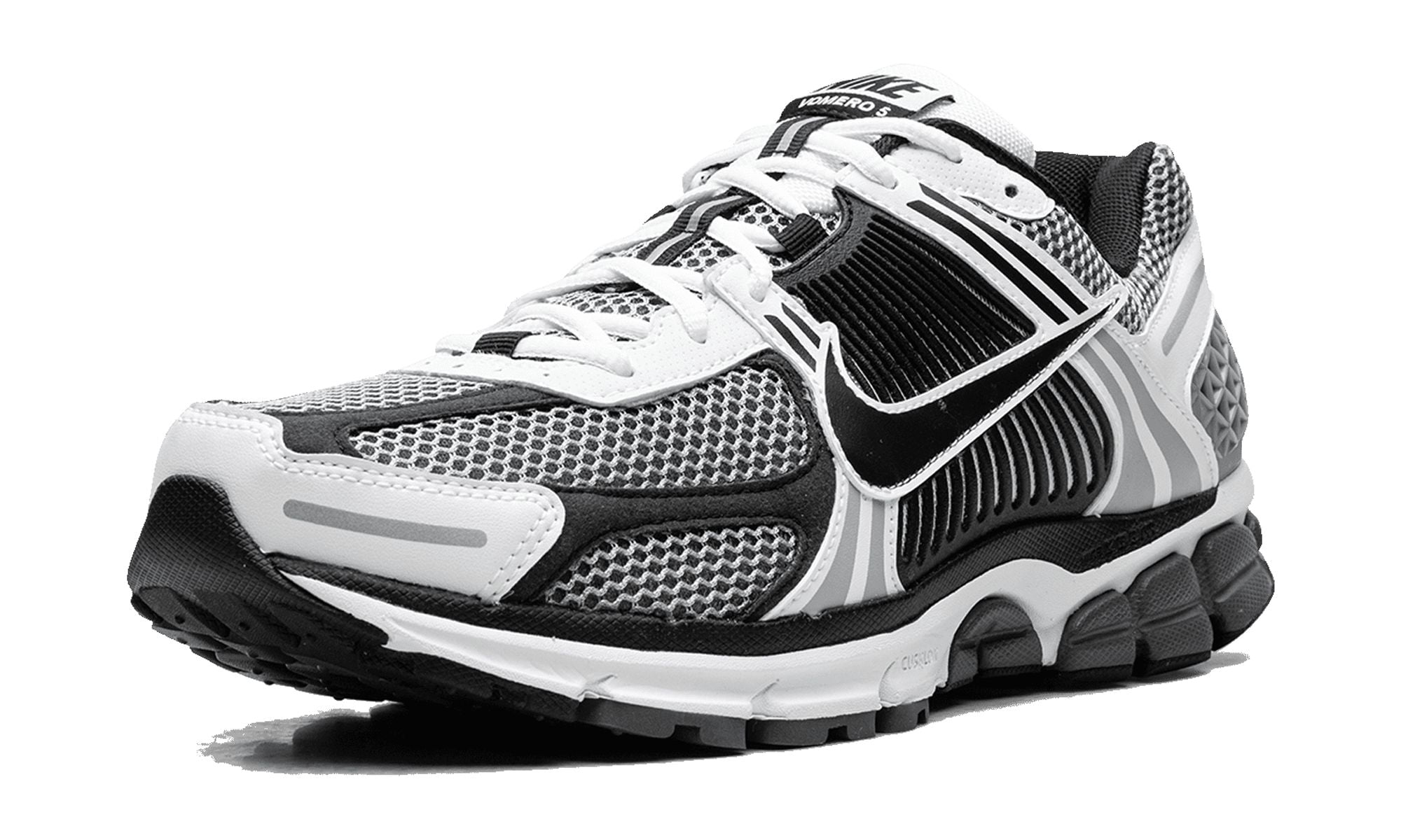 NIKE MENS Zoom Vomero 5 SE SP "Black / Metallic Silver" CI1694 001 from Stadium Goods