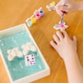 thumbnail image 6 of Melissa & Doug Created by Me! Wooden Butterfly Magnets Craft Kit (4 Designs, 4 Paints, Stickers, Glitter Glue), 6 of 10