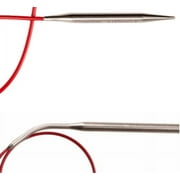 ChiaoGoo Stainless Steel Regular Red Circular Knitting Needles, 32" (80 cm), US 6 (4 mm)