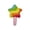 B, variant on huayou Funny Squeaky Lollipop Pets Companion, Colorful Gradient Design with Cute Handle for Daily Activity, Indoor Play, Chewing, Swatting, Pet Entertainment